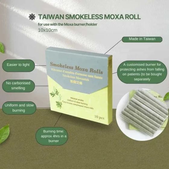 Taiwan Smokeless Moxa Rolls (10 Pack)