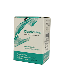 Classic Plus Gold Plated Disposable Acupuncture Needle (0.22x25mm)