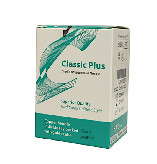 Classic Plus Gold Plated Disposable Acupuncture Needle (0.22x25mm)